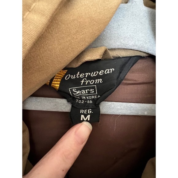 Vintage 70’s Sears‎ coat tan size M - Picture 3 of 4